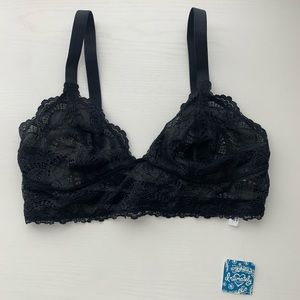 Free People Black Lace Bra size medium